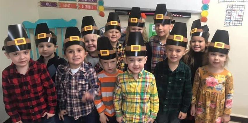 HOMER PRESCHOOL STUDENTS HOLD THANKSGIVING PROGRAM